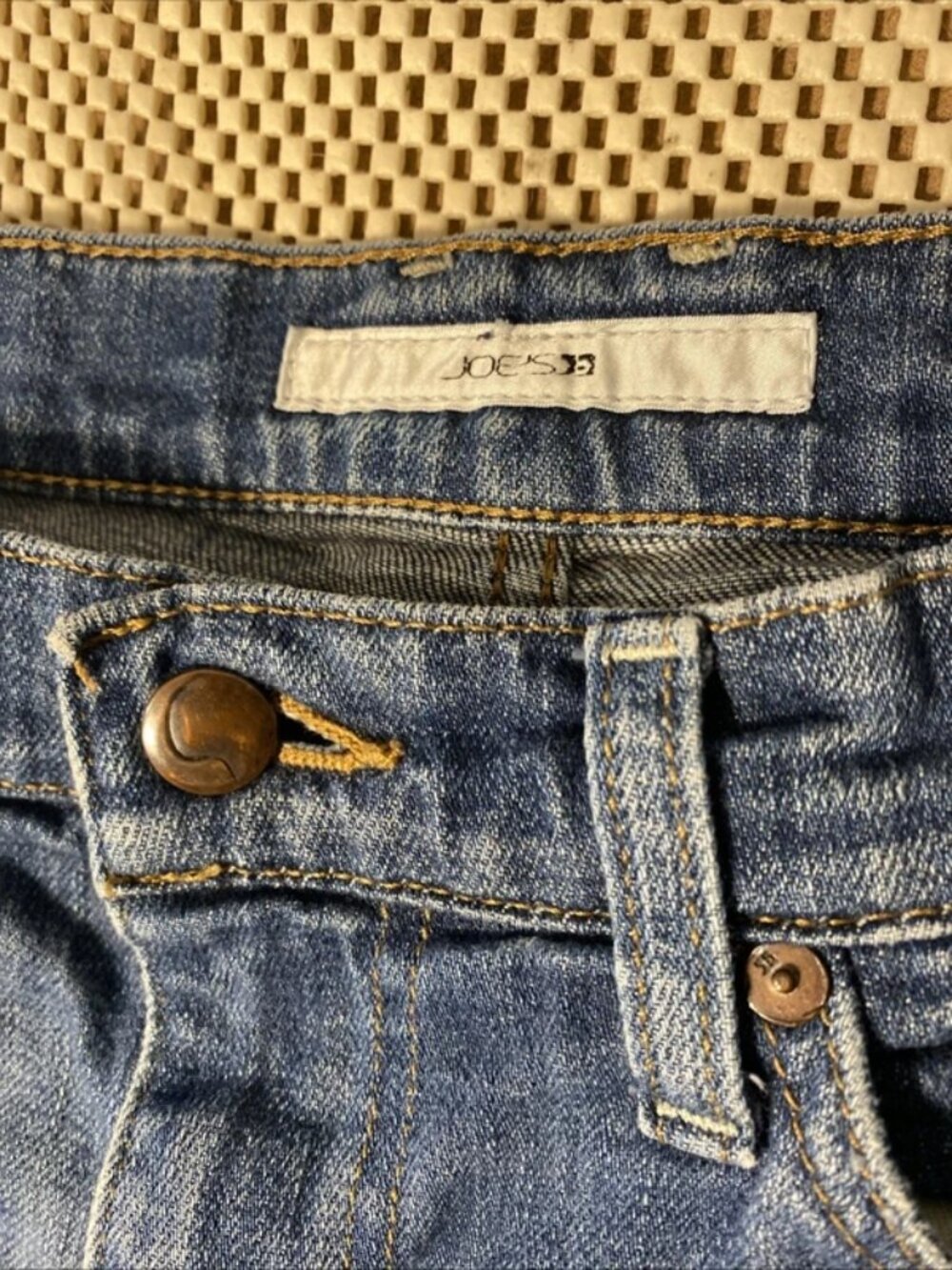 Joe's Jeans Sz W27 Womens Straight Socialite Kicker Medium Wash Blue Denim - Picture 3 of 5